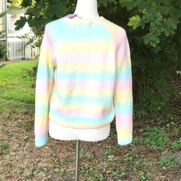 BB Dakota☀️Pastel striped Ombre sweater - Picture 7 of 11
